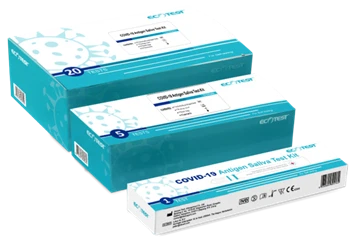 Il kit per il test della saliva dell'antigene COVID-19 (per l'autotest) di As...